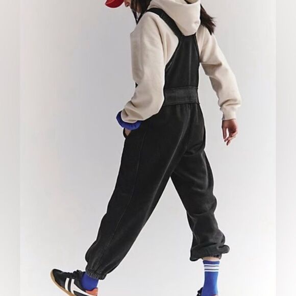 NWT FP Movement Making It Athleisure Overalls in Heather Grey Combo - Picture 5 of 10